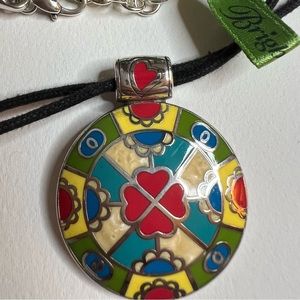 Brighton Enamel pendent and bracelet